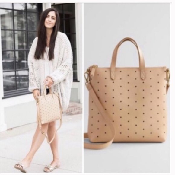 🔥Host Pick🔥Madewell Mini Transport Perforated Leather Tote - Picture 2 of 10